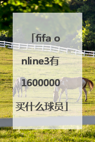 fifa online3有1600000 买什么球员